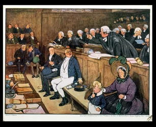 El juicio de Mr. Pickwick, 1910
